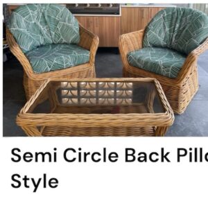Semi Circle Back Pillow Style